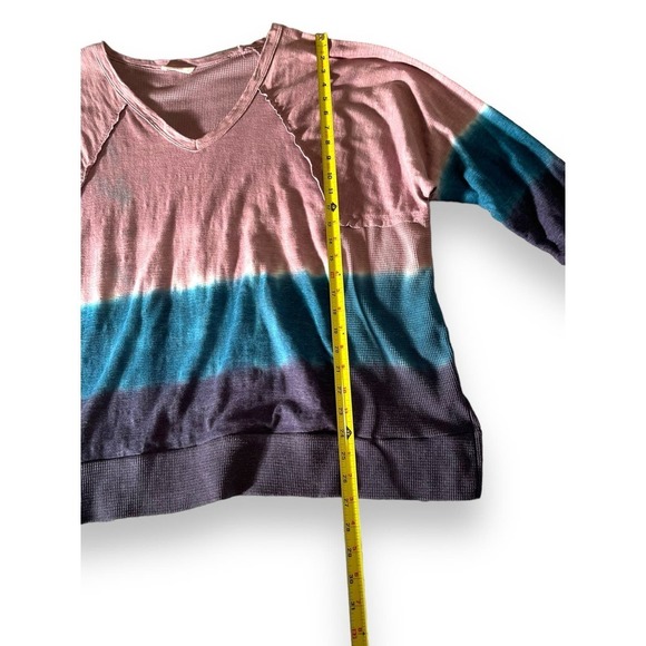 Hummingbird Tie Dye Long Sleeve Stretch Sweatshirt Lightweight M - Picture 7 of 10